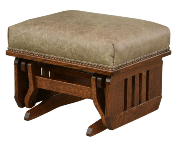 Mission Ottoman with Slat Sides