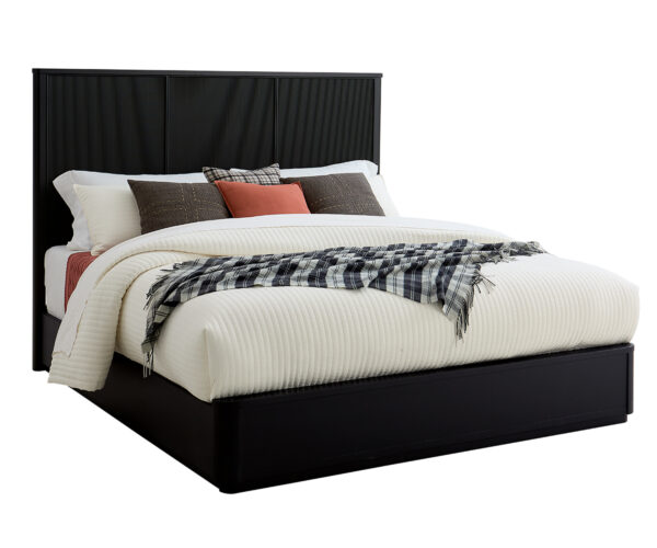 Reseda Platform Bed - Reeded Headboard
