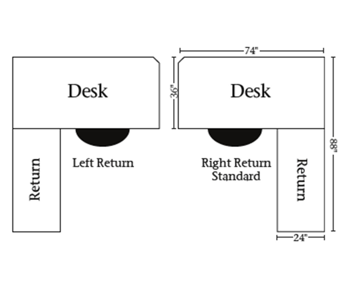 Bridgefort Mission Corner Desk with Hutch - 84"W - Image 3