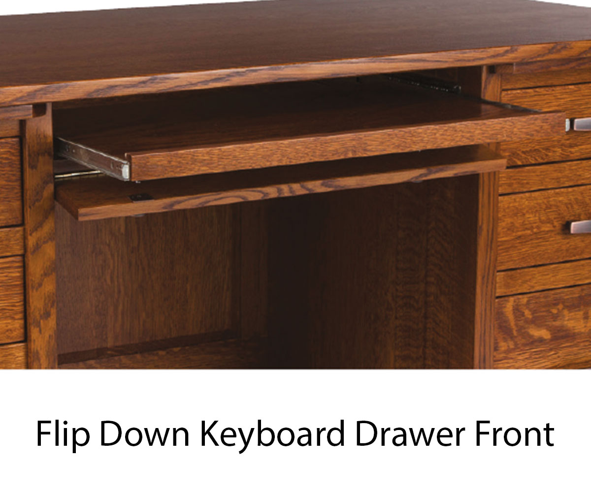 Freemont Mission Corner And Return Desk With Hutch - 66"W - Image 4