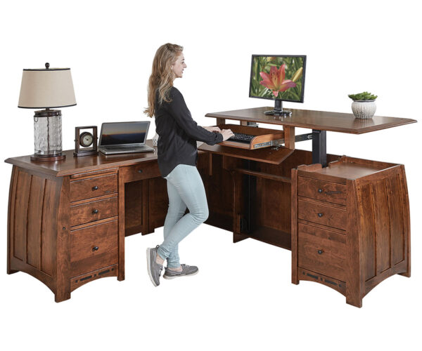 Boulder Creek Sit To Stand L Desk