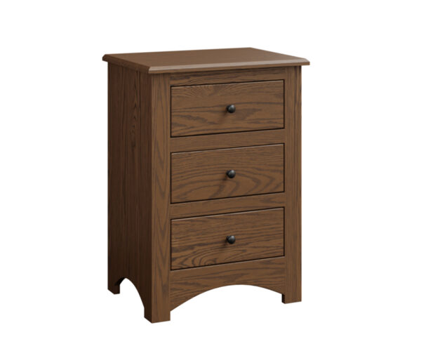 Troy 3 Drawer Nightstand