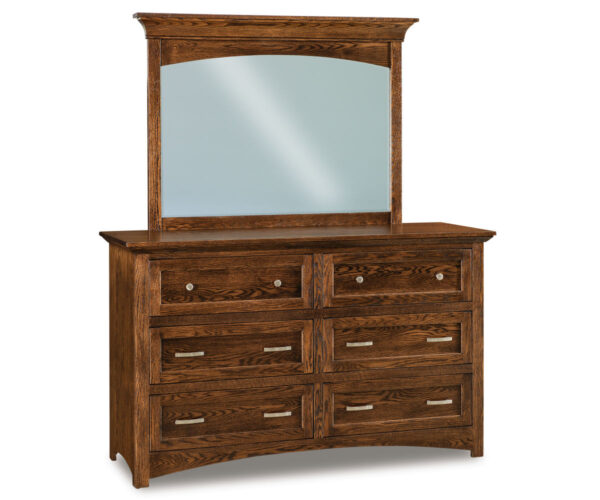 Lincoln 6 Drawer Dresser With Mirror