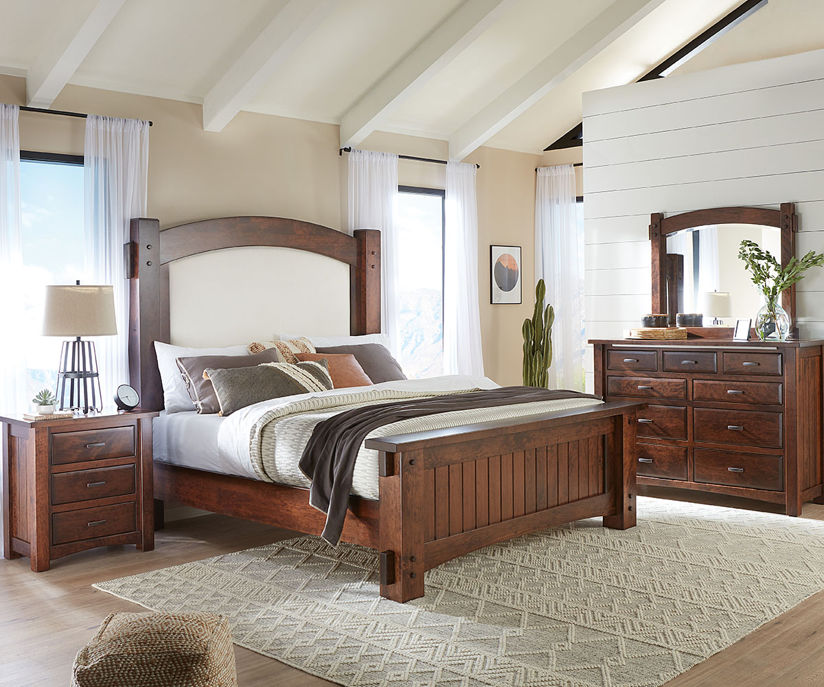 Timbra Bed With Fabric Headboard - Image 4