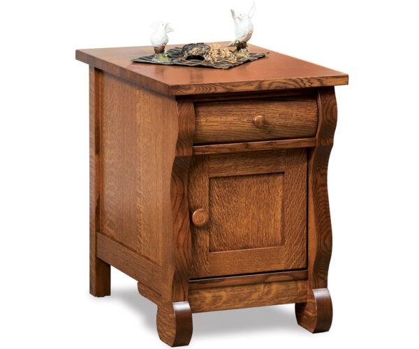 Old Classic Sleigh Enclosed End Table