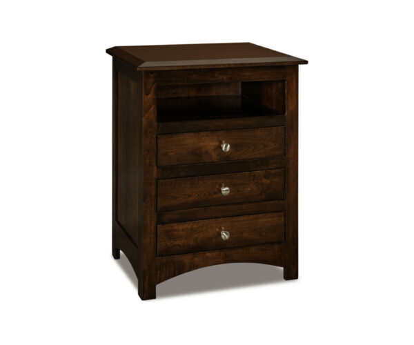 Finland 3 Drawer Nightstand With Opening