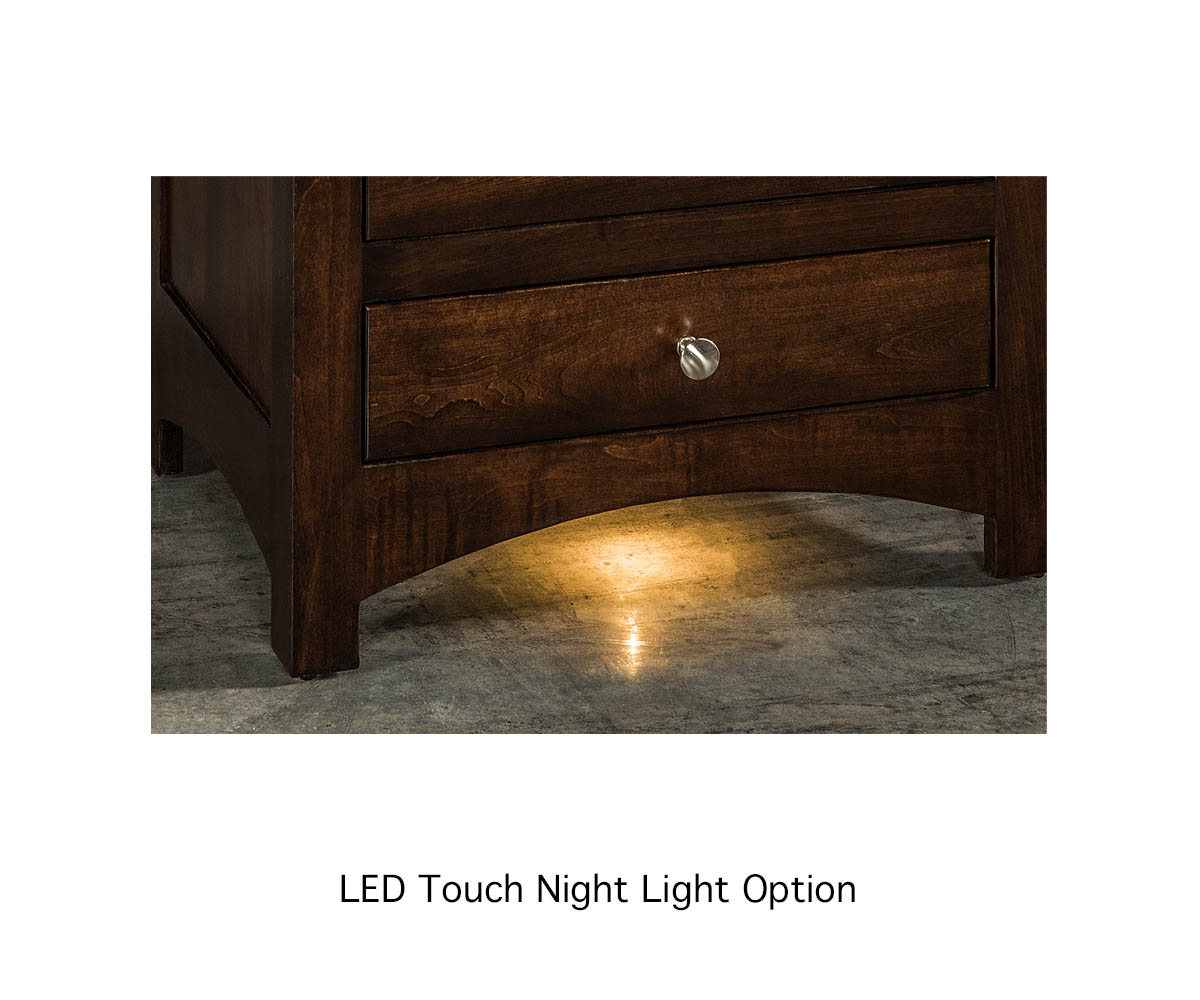 Old Classic Sleigh 1 Drawer 1 Door Nightstand - Image 5