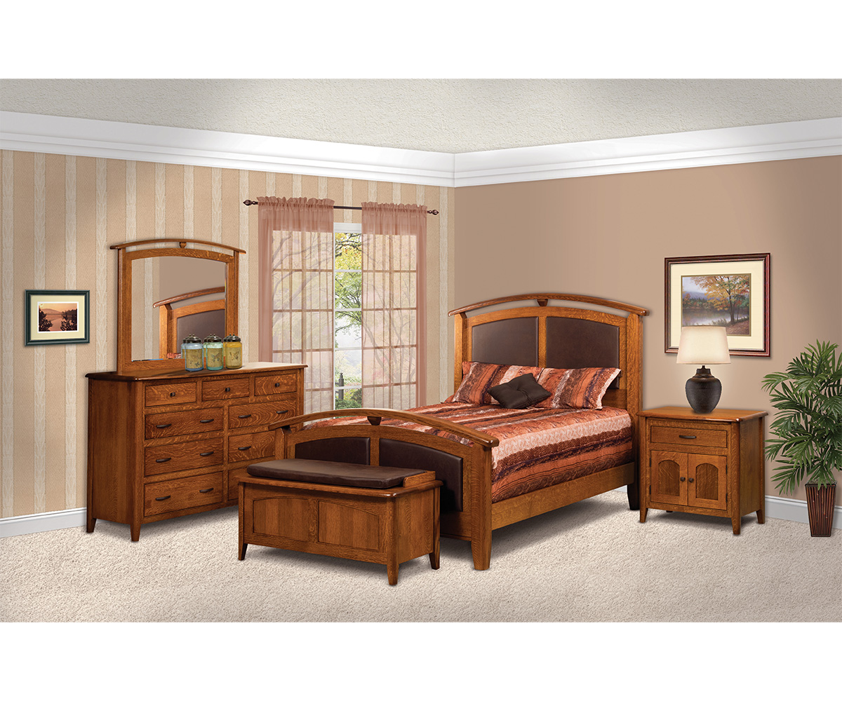 Cascade Bed With High Footboard - Image 2