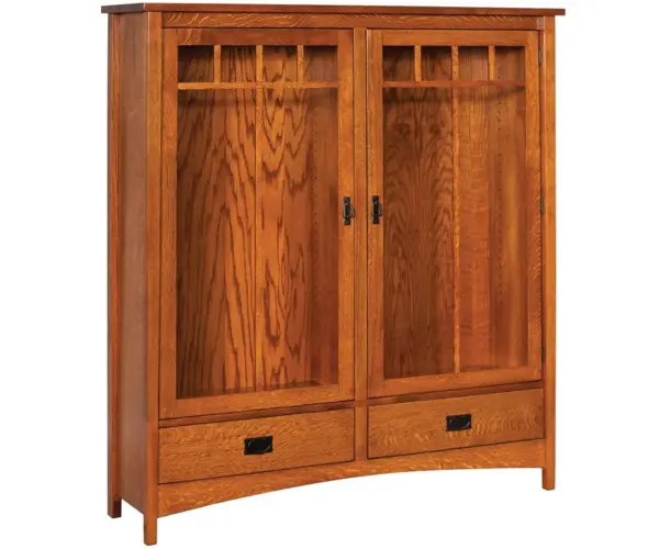Arts & Crafts 2 Drawer Bookcase