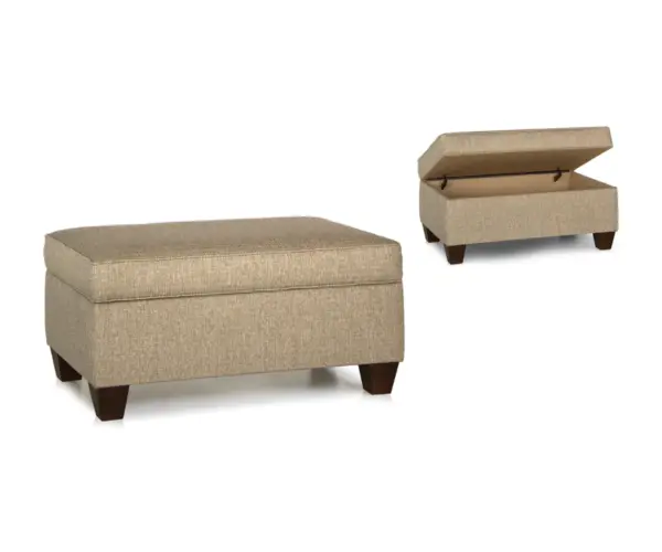 900 Storage Ottoman with Tapered Leg