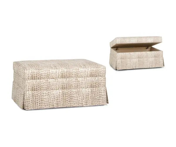 900 Storage Ottoman with Skirt