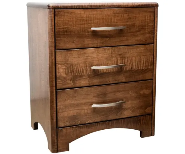 Zephyr 3 Drawer Nightstand